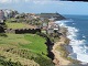 Elevated view of San Juan coast
